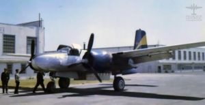 44-35875 as C-FPGF in 1969 at Victoria Airport, Canada.