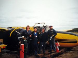 Salvage workers prepare to strip Tanker #3