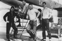 Rene Garcia (left) with 3 mechanics from the 602nd FS(C).jpg