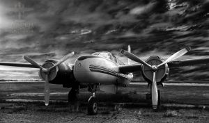 A beautiful shot of the plane in her Air Spray livery.